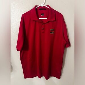 Tiger Woods Collection Nike Dri Fit Red Golf Polo Shirt 2008 U.S. Open Men’s XL